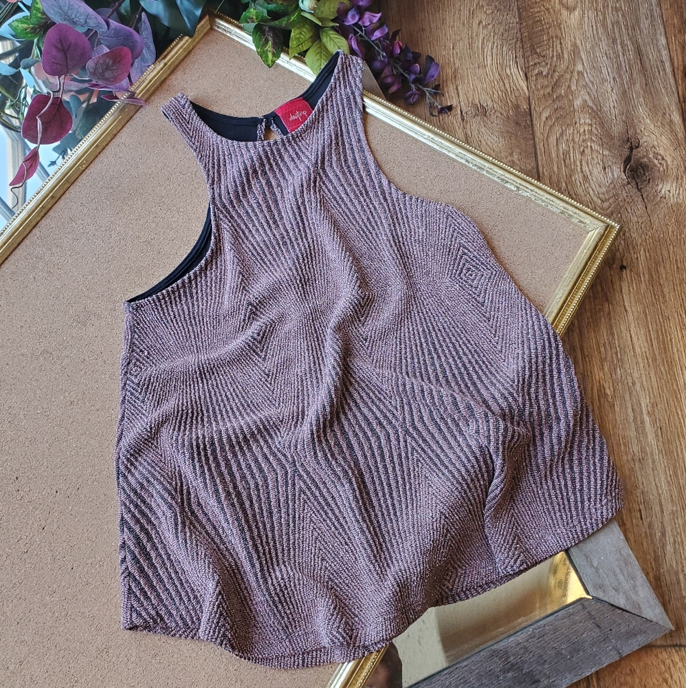 Daytrip Art Deco Sparkle Swing Tank